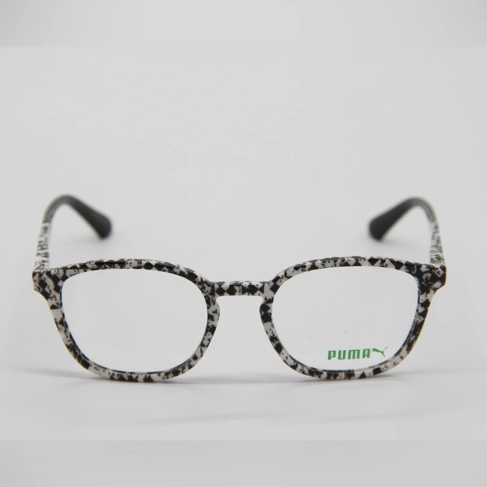 NEW PUMA PU0118O 001 BLACK WHITE EYEGLASSES PUMA PU01180